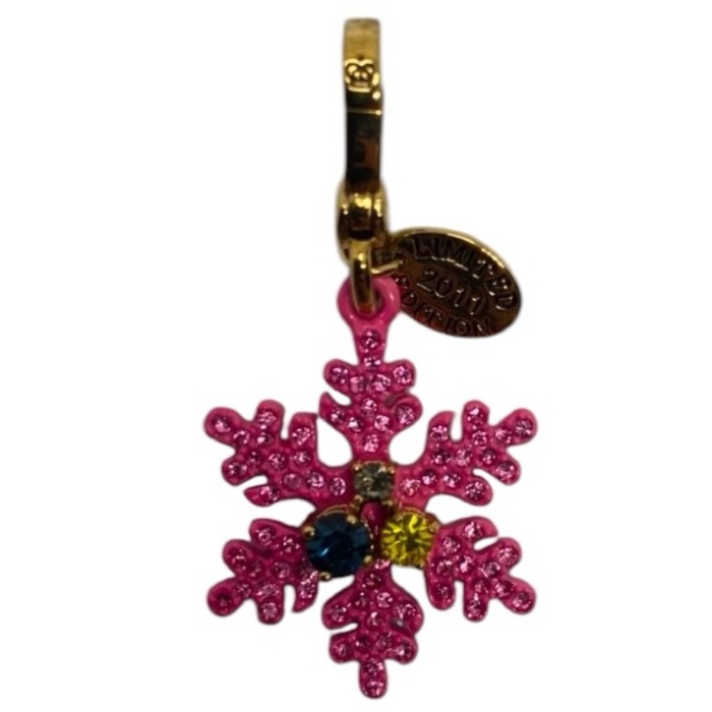 Juicy Couture Pink Pave Snowflake Charm
